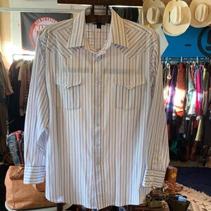 Men's Panhandle Slim Striped Western Pearl Snap Shirt